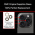 2PCS ASDAWN Back Rear Camera Lens Glass Replacement for iPhone 15 Pro Max 6.7 Inches with Installation Manual