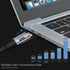 xiwai Right Angled 90 Degree USB4.0 to Straight USB4.0 Cable, 40Gbps with 100W Charging and 5K@60Hz, Compatible with