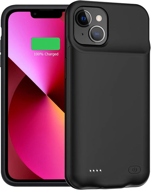 YINGYKJ Battery Case for iPhone 13 Mini, Enhanced 6500mAh Ultra Thin Portable Protective