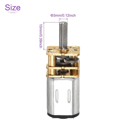 12V 140RPM 25 10mm DMiotech Rated Torque Output Shaft Length Micro DC Speed Reduction Motor Mini Metal Gearbox Motor