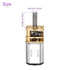 12V 140RPM 25 10mm DMiotech Rated Torque Output Shaft Length Micro DC Speed Reduction Motor Mini Metal Gearbox Motor