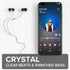 Coby Noise Isolating Metal Wired Earbuds, Tangle Free Braided Wire, Built-in Microphone, Noise Canceling Headphones