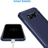 JETech Slim Fit Case for Samsung Galaxy S8, Thin Phone Cover with Shock-Absorption, Carbon Fiber Design, Blue