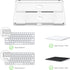 Transparent Acrylic Keyboard Stand and Touchpad Tray, Suitable for Apple Magic Keyboards and Touchpads