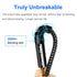 3.5mm to 6.35mm Stereo Audio Cable 10 ft, 1/4 to 1/8 Audio Cable, 3.5mm Male to 6.35mm Male TRS Nylon Braid Cable