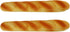Xoeryoy 2PCS Bread, PU Realistic Long Artificial Bread, 13.8x2.4in Bake for Display, Photography