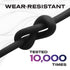 100W 6FT/2M, 3-Pack Statik TsumoCharge USB C to USB C Fast Charging Cable - Heavy-Duty Unbreakable Silicone, Supports