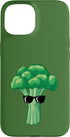 Funny Broccoli Tees Broccoli with Sunglasses Case for iPhone 15