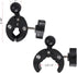 1" Ball Adapter for Handlebar Clamp Mount Base - Compatible with RAM Mounts B Size Double Socket Arm