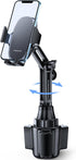 Miracase Universal Cup Phone Holder for Car, Rotatable & Adjustable Long Neck, Compatible with iPhone, Samsung & More