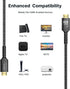 8K 2.1 2 Pack 10ft, 48Gbps (4K@144Hz, 4K@120Hz, 8K@60Hz) 2.2&2.3 10 2/PS5/Laptop/Monitor/HDTV/-Black JSAUX HDMI Cable
