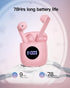 Wireless Earbuds Bluetooth 5.3 with 78Hrs Battery Life, Charging Case, LED Display, Waterproof, Microphone, Stereo