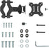 WALI Mount Plate for Universal Monitor Mounting System, Fits 1.1 to 2.4 inch Diameter Pole, Black