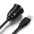 ICESPRING 3.0 3.0 -(3 1 USB Male to USB Female AUX Flush Mount Car Mount Extension Cable for Car Truck Boat Motorcycle