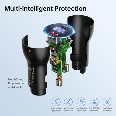 Oneplus Car Charger 80W SuperVooc Warp Charge 65W for Oneplus 12 12R 11 10 Pro 9 10T 10R 8T 8 7T 7 6T