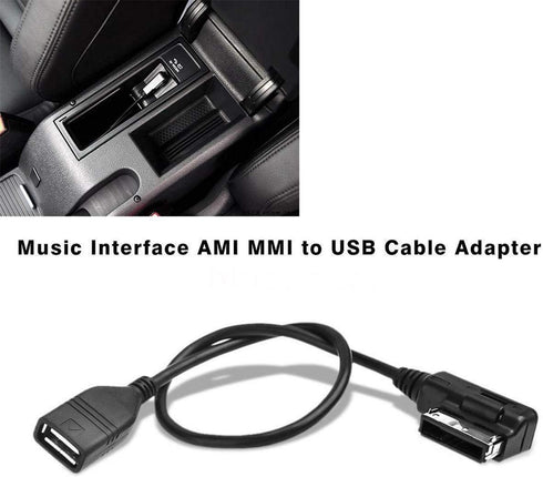 AMI to USB Cable for Audi Music Interface Adapter, MDI USB AUX Cord for VW Audi 2014