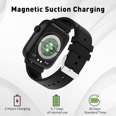 Smart Watch, 1.90" for Men Women, Smart Fitness Tracker for Android/iOS, Bluetooth Call and Text Message, Sleep