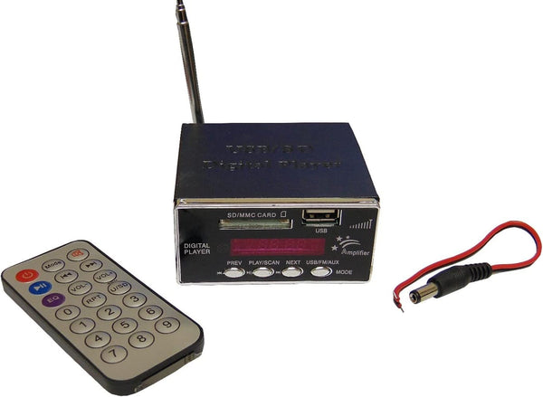 Audiopipe NDVA1000 Nippon Digital Mp3 Player, FM Radio, USB/SD, Remote Control