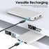 POTENIGO 10000mAh Slimmer Pack 5V/3A Power Bank Portable Charger, Battery with USB C Input & Output, Travel Essentials