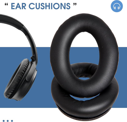 Replacement Earpads Cushions for Bose QuietComfort 35 & 35 II Headphones, Memory Foam, Softer Leather, Noise Isolation