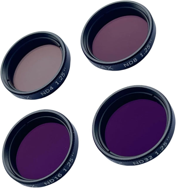 Telescope Neutral Density Filter Kits, ND4 ND8 ND16 ND32 for Astrophotography, Reduces Moon Glare