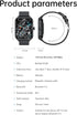 Smart Watch for Men Women, 1.85" Fitness Tracker with Heart Rate, Blood Oxygen, Pedometer, 100+ Sport Modes, Black