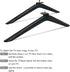 AIDITIYMI 1852-L 1852-R 75R6E3 75A53FUA HU75A6170FUWR 75 Inch 4K 2020 TV Base Stand, TV Stand Legs Replacement
