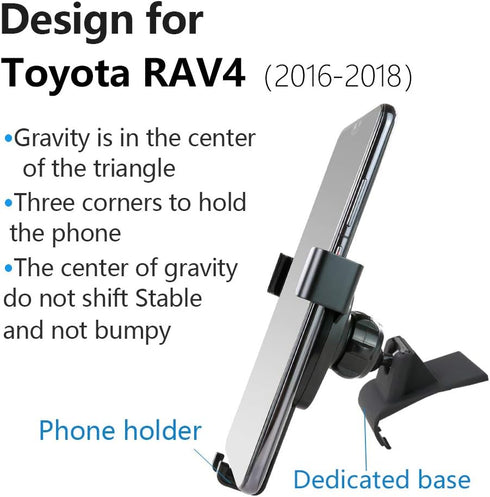 Car Phone Holder for 2013-2018 Toyota RAV4 - Auto Accessories Navigation Bracket Interior Decoration Mobile Cell Phone