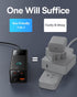 Baseus 65W Charging Station, 7 in 1 Power Strip USB C GaN Charger with 5ft Extension Cord, Fast Charging for Laptops