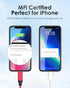 LENTION MFi Certified USB C to Lightning Cable 3.3ft, Fast Charging, Nylon Braided, Compatible with iPhone