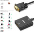 BENFEI HDMI to VGA Adapter, 2 Pack (Female to Male) with 3.5mm Audio Jack for TV Stick, Computer, Projector