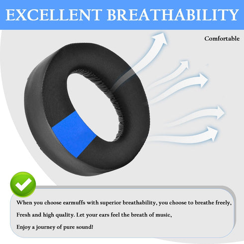 Adhiper Replacement Ear Pads for Sony Playstation 5 Pulse PS5 3D Headset, Black Cooling Gel Ear Cushions