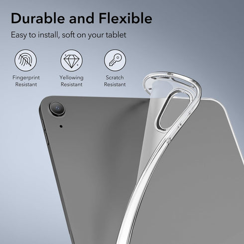 ESR 11 Inch M4/M3/M2 (2026/2025/2024), 5th/4th Gen(2022/2020), for iPad Air Case iPad Air Slim&Light, Yellowing