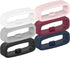 22MM Replacement Fastener Rings, 6 Pack Silicone Connector Security Loop Keepers for Garmin Fenix 5, 6, 7 Bands,