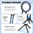 FuGuiHui Magnetic Phone Tripod Magnetic Smartphone Stand Aluminium Mini Tripod Pocket Cell Phone Stand Foldable
