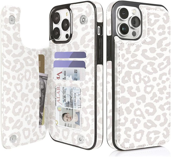 uCOLOR iPhone 12 Pro Max 6.7" Wallet Case with Card Holder, PU Leather Flip Cover with Kickstand and RFID Blocking