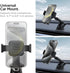 Spigen 360 17/16/15, S26/S25, 10, Universal Car Phone Holder, Dashboard Windshield Mount with Rotating Head, Telescopic