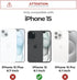 Dexnor 15 for iPhone Case with Slide Camera Cover & Adjustable Kickstand & Built-in Screen Protector, Magnetic Rugged
