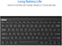 Arteck 2.4G Wireless Keyboard Ultra Slim Stainless Steel for Computer/Desktop/PC/Laptop/Smart TV, Windows 11/10/8/7