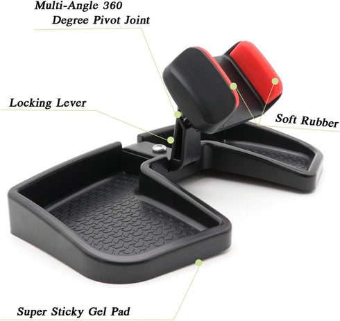 Camoo for Jeep Renegade Phone & GPS Holder, 360 Degree Rotation, Fits 2015-2025 Models