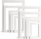 Xelsluthe 10 Pack Picture Mats for Frames, Picture Frame Mats Core Bevel Cut