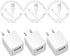 iPhone Charger - 3 Pack USB Wall Charger Cube Block Adapter with 6Ft Fast Charging Cable Compatible with iPhone