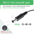 Security-01 2-Pack AC to DC 12V 0.5A Power Supply Adapter for CCTV Camera, Speaker, Router