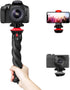 Camera Tripod Fotopro Flexible Phone Tripod, Bendable Tripod for Mini Camera, Handheld Stand for iPhone Vlogging