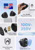 UGREEN 200+ Countries 1 Pack European Plug Travel Adapter, US/UK/CA/MX/AU/JP/CN/NZ/PH to EU (Type F), International