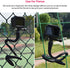 Fence Mount Chain Link Mount for Action Camera Phone, Flexible Clamp Selfie Pole Gooseneck Mount for GoPro, Insta360,