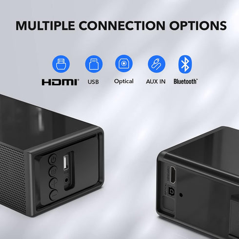 Sound Bar for TV with Surround Sound System, Bluetooth/HDMI ARC/Optical/AUX/USB, 31 Inch Speaker for Enhanced Audio
