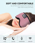 MUSICOZY Bluetooth Sleep Headphones Eye Mask for Sleeping, Wireless Headband Headphones, Sleep Earbuds for Side Sleepers