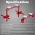 1/10 Keenso Flat Magnet for RC Car Body Shell Mount Kit for HSP RC Racing Car(Red)