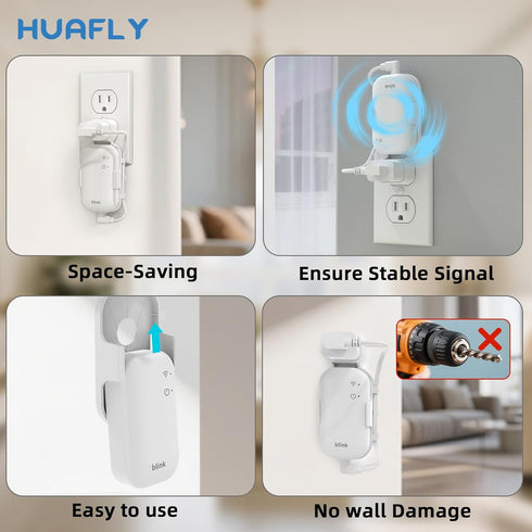 Huafly Wall Mount for Blink Sync Module - No Drill, Compact Design